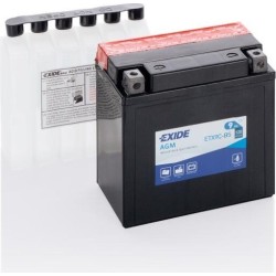 Bateria de mota Exide ETX9C-BS 12V 9Ah 120A AGM - 1